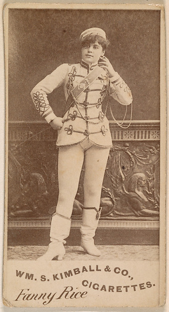 William S. Kimball & Company, Fanny Rice, from the Actresses series (N203) issued by Wm. S. Kimball & Co.