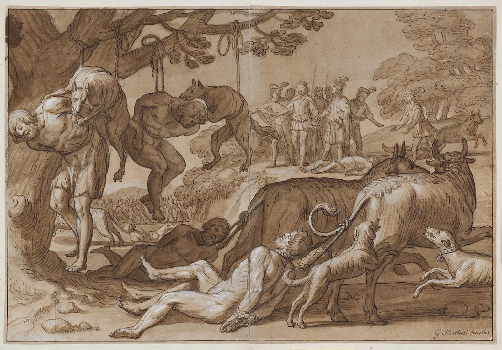 Gerard van Honthorst, Kong Jarmerik afstraffer tilfangetagne vendere