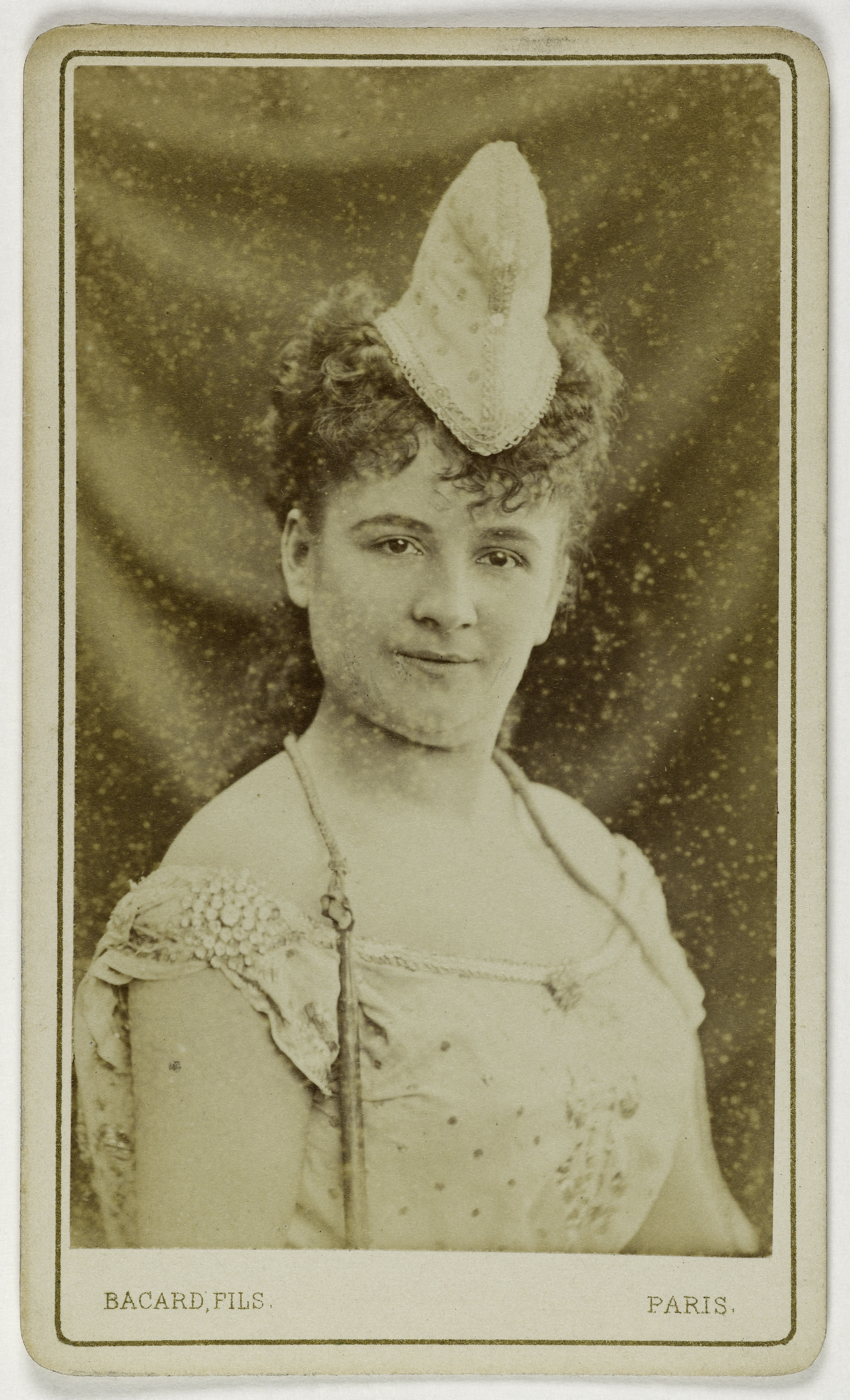 Bacard Fils, Portrait de Gilbert Elvire ou Caroline, (actrice)