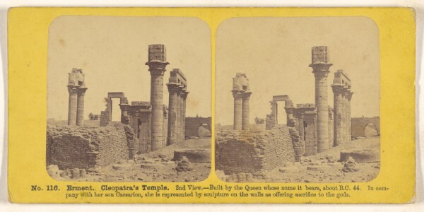 Unknown, Erment. Cleopatra's Temple. 2nd View.