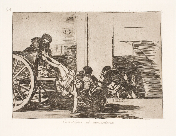 Francisco de Goya, Kørt på kærre til kirkegården (64)