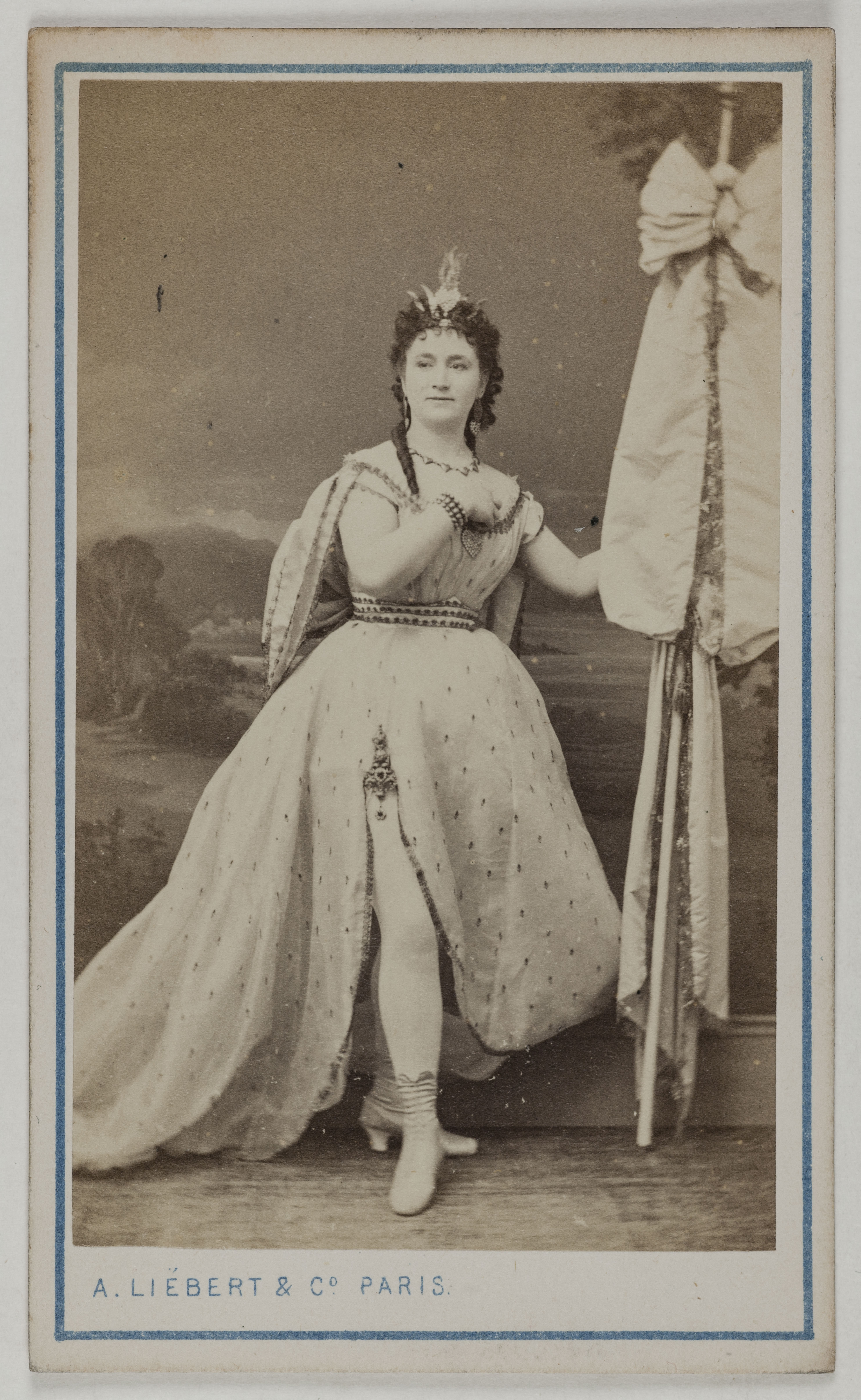 Alphonse Liébert, Portrait de Delvallée, (née Céline Chéri), (actrice)
