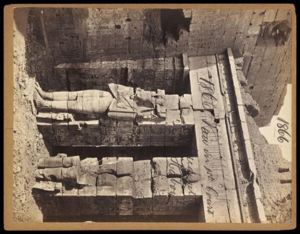Francis Frith, View in 1st Court.  Medinet Habou