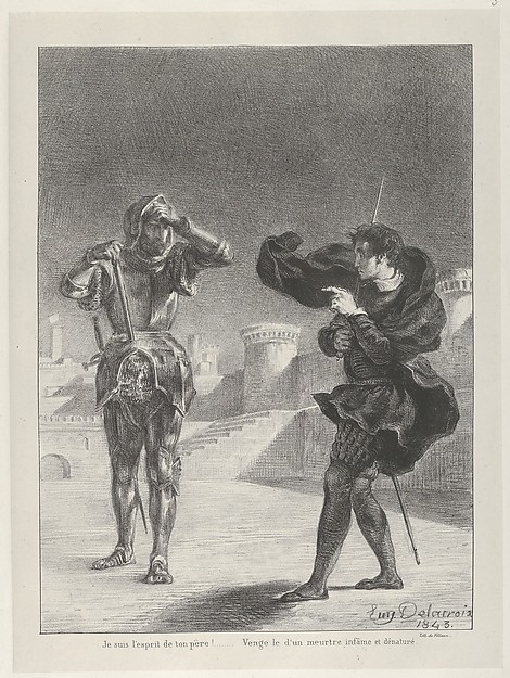 Eugène Delacroix, The Ghost on the Terrace