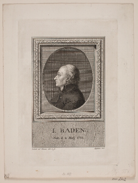 Gerhard Ludvig Lahde, Portræt af I. Baden