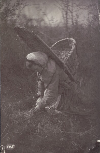 Unknown, [Woman with basket on back]