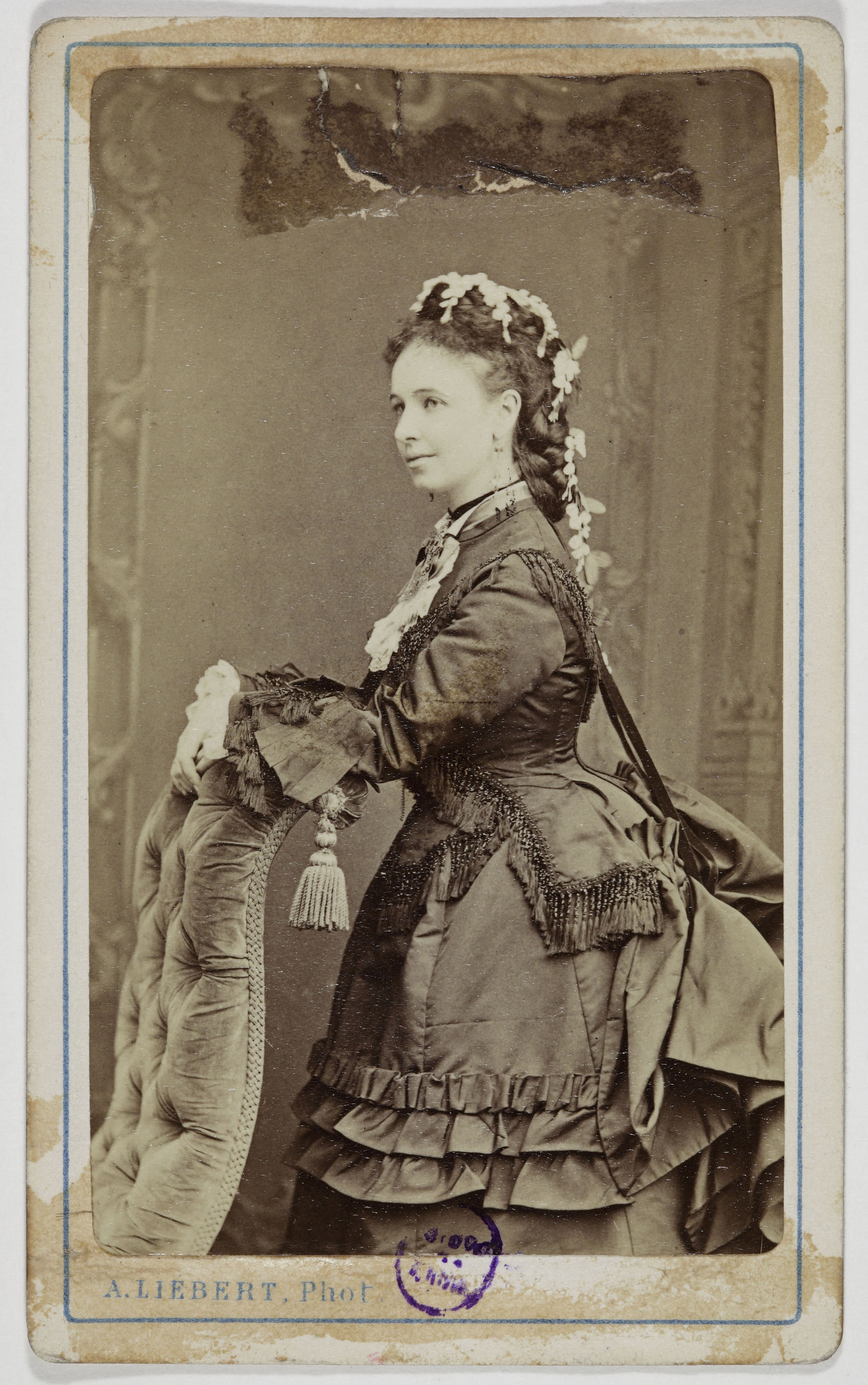 Alphonse Liébert, Portrait d’Albani, Emma, (Marie-Louise Cécile Emma Lajeunesse), (1847-1930), (cantatrice canadienne)