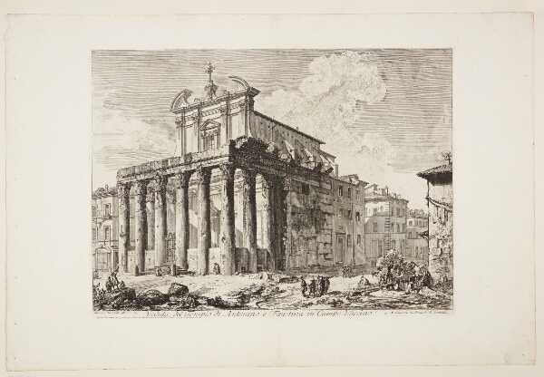 Giovanni Battista Piranesi, Antoninus' and Faustina's tempel