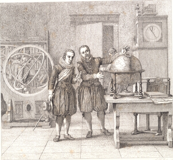 C.W. Eckersberg, Christian 4. i besøg hos Tycho Brahe på Uranienborg