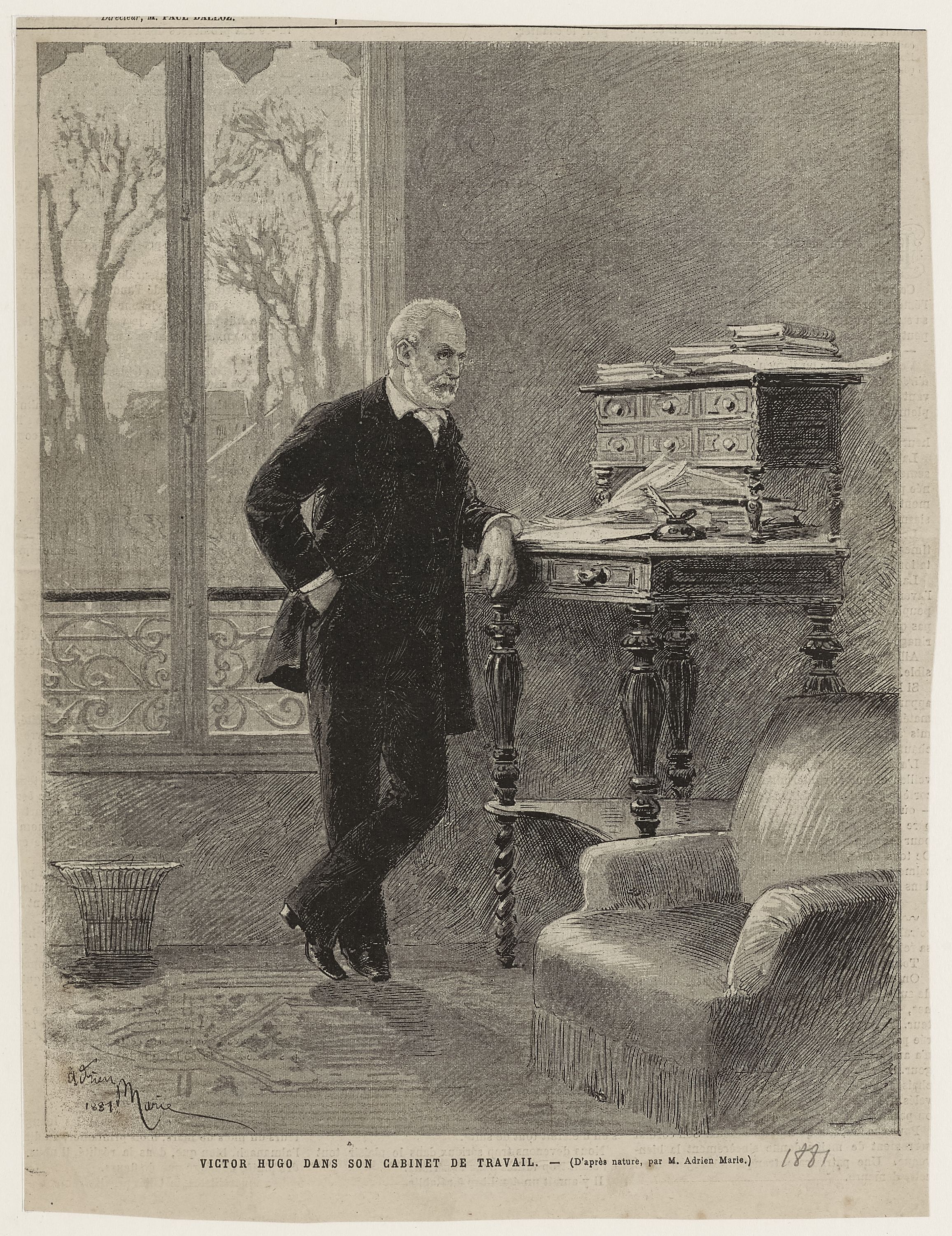 Adrien Emmanuel Marie, Le Monde illustré, N°1249, 5 mars 1881
