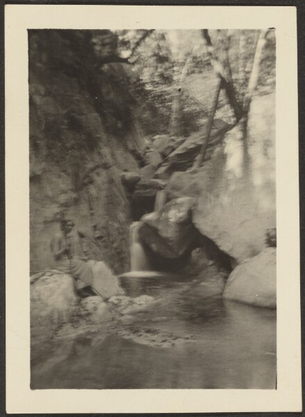 Louis Fleckenstein, [Woman at Waterfalls]