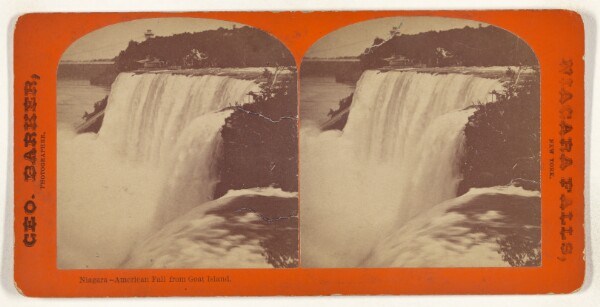 George Barker, Niagara - American Fall from Goat Island.