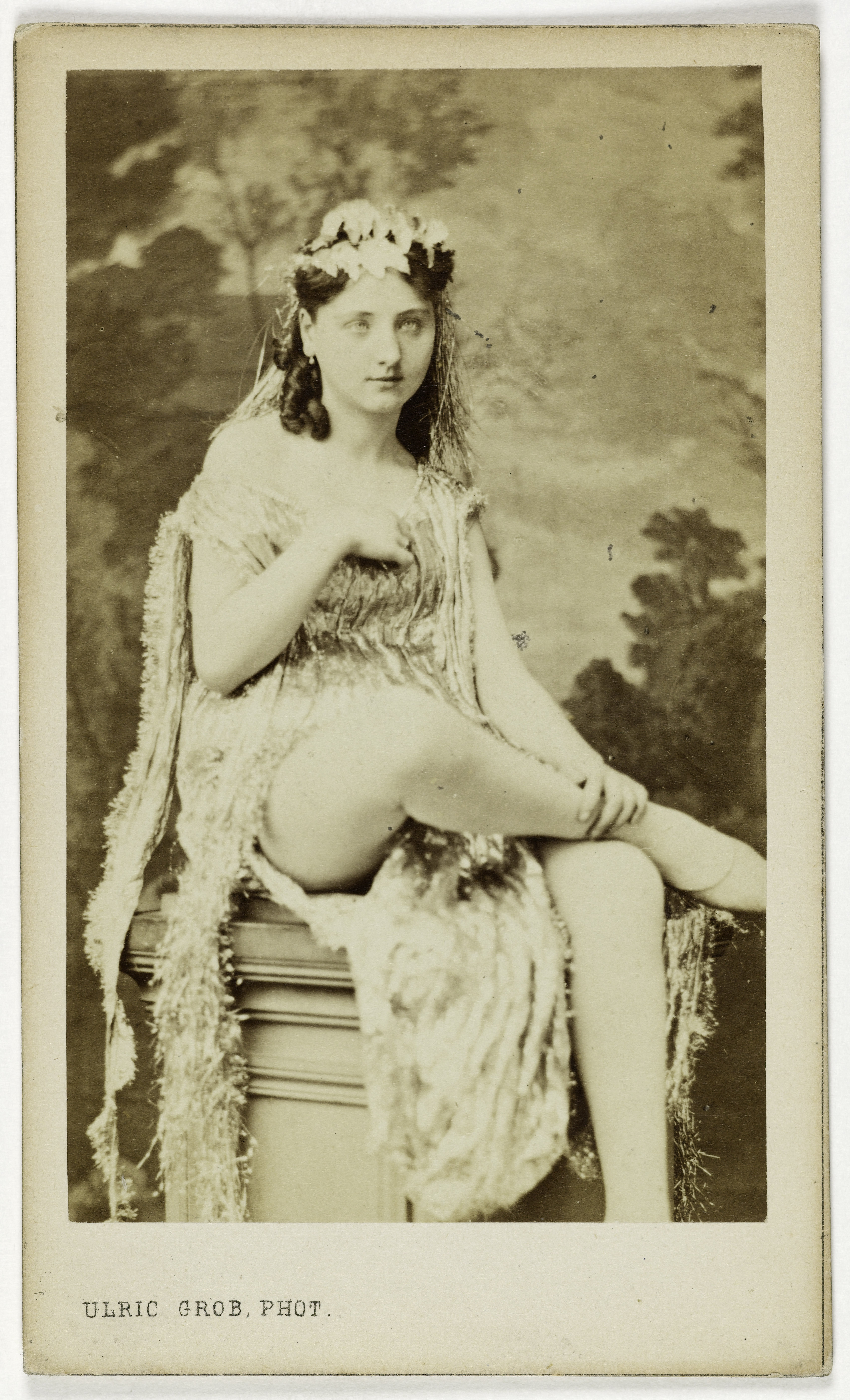 Ulric Grob, Portrait de Blanche Gueymard, (actrice au théâtre de la Gaité)