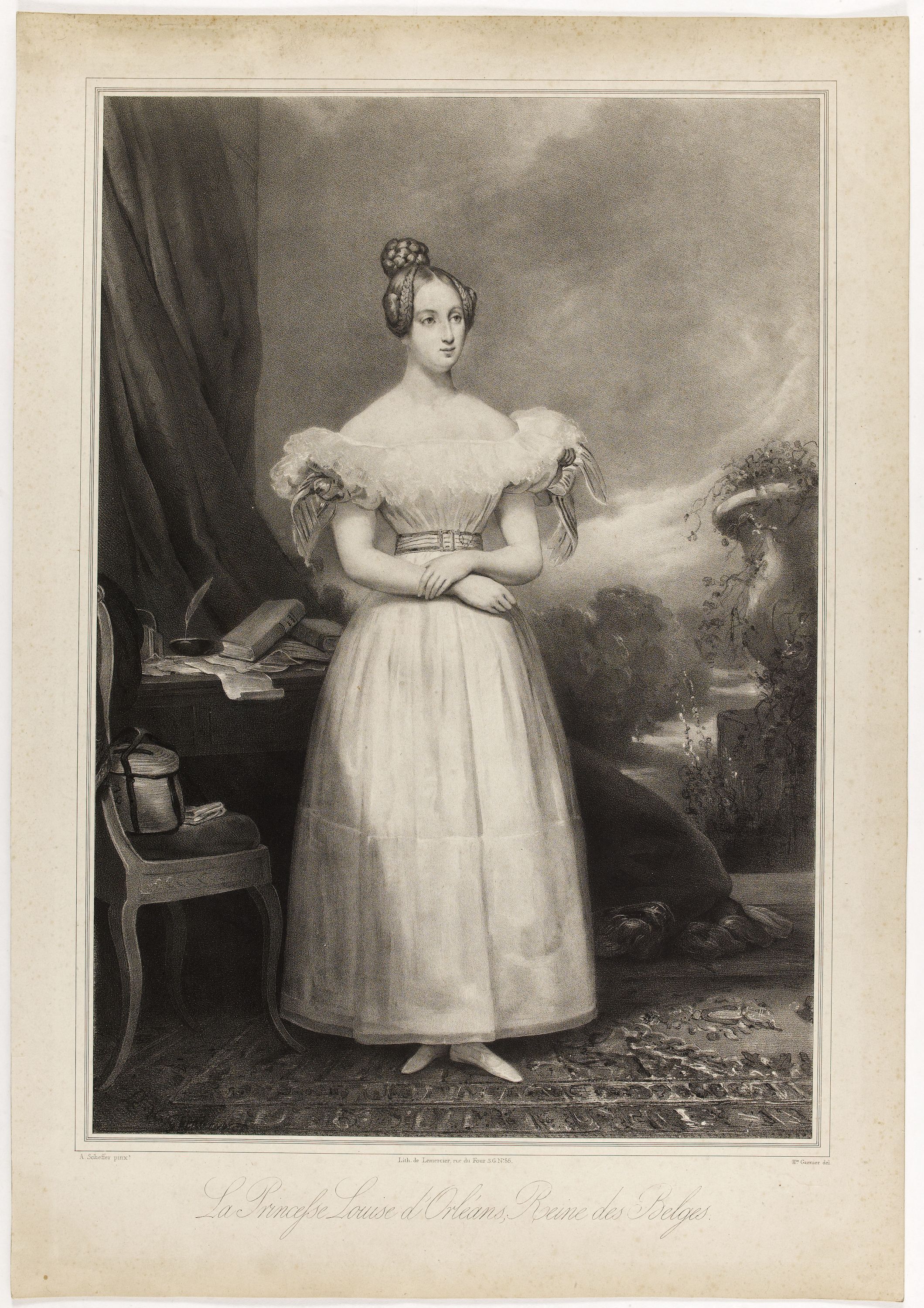 Ary Scheffer, Portrait de Louise d'Orléans