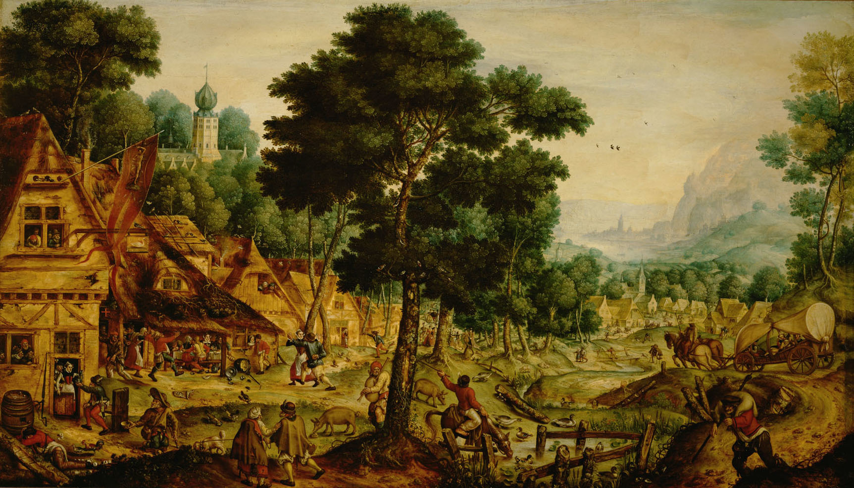 Hans Bol, Vlaams dorpsleven