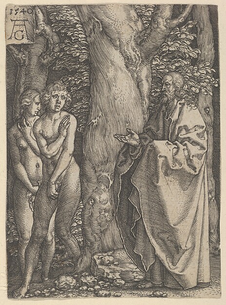 Heinrich Aldegrever, Adam and Eve Hide Themselves, from The Story of Adam and Eve