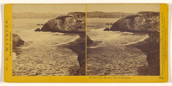 Carleton Watkins, At the Cliff House, San Francisco.