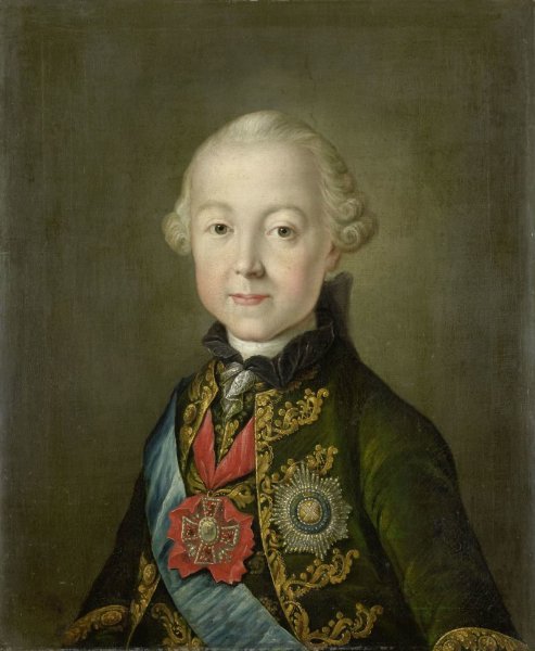 anonymous, Portrait of Paul I, Emperor of Russia, at a young age