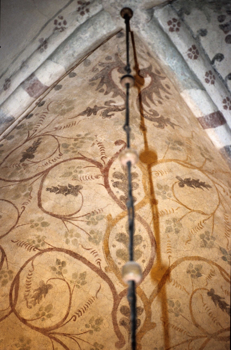 Rune Hammarling, Kalkmålning i Bälinge kyrka, Bälinge socken, Uppland 1989