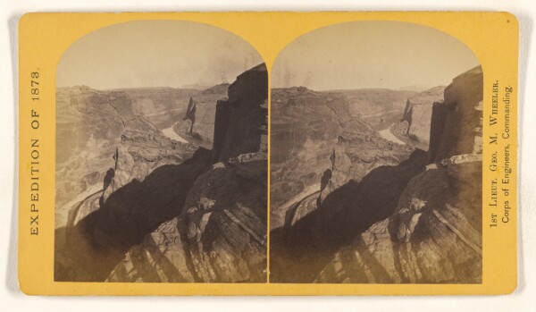 Timothy H. O'Sullivan, Canon of the Colorado River, Utah, 25 miles above the mouth of Paria Creek. This view shows the mesa or table-lands...