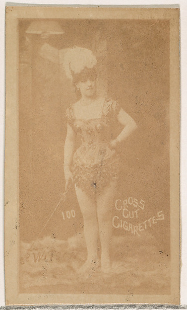 W. Duke, Sons & Co., Card Number 100, Wilson, from the Actors and Actresses series (N145-1) issued by Duke Sons & Co. to promote Cross Cut Cigarettes