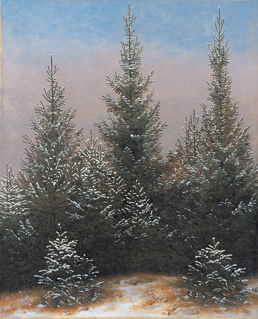 Caspar David Friedrich, Spruce thicket in the snow
