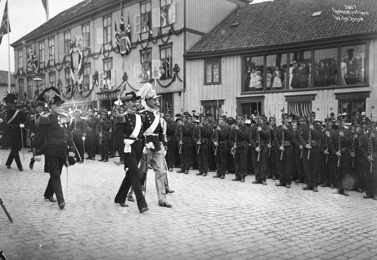 Anders Beer Wilse, Prot: Kongen og Danske Kronprins 1906