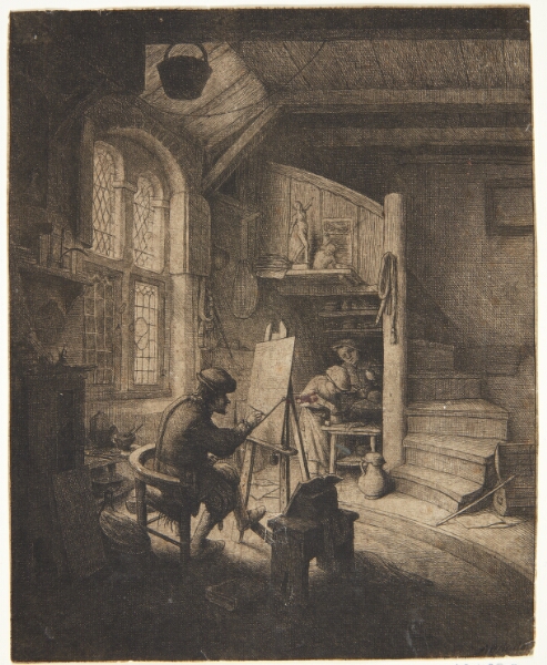 Adriaen van Ostade, Maleren