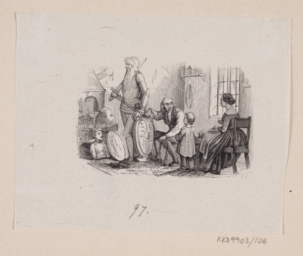 H.P. Hansen, Illustration til "Holger Danske" i H.C. Andersen, "Eventyr og Historier", Bind 2