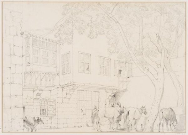 Unknown, Courtyard, Hill's (later the British) Hotel, Cairo.