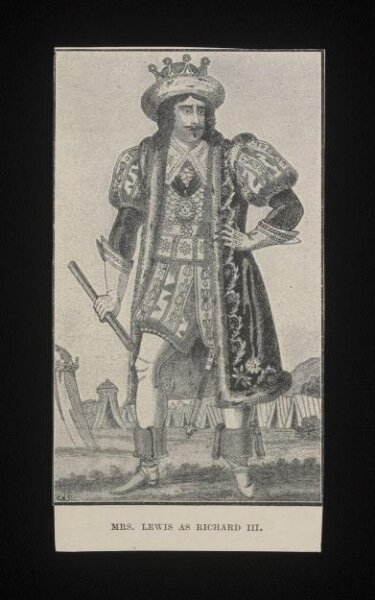 Unknown, Mrs Lewis as Richard III