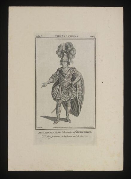 James Roberts, Mr Garrick in the character of Demetrius