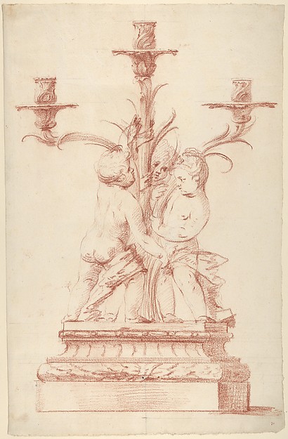Anonymous, French, 18th century, Design for a Candelabra
