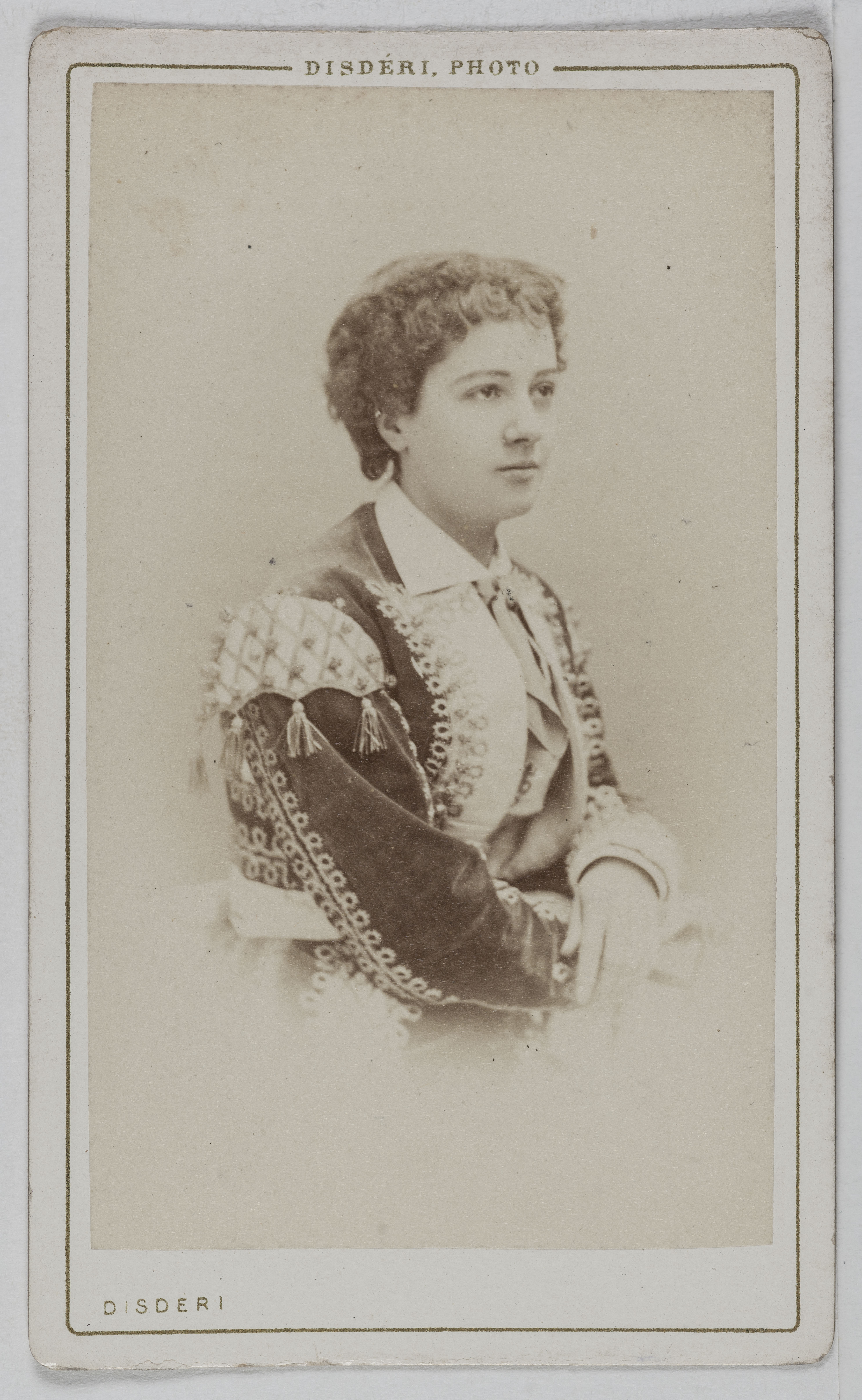 André-Adolphe-Eugène Disdéri, Portrait de Linnie Léa, (actrice)