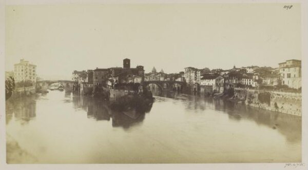 Parker, John Henry, Tiber - General View, with the Island of S. Bartholomew from the south.