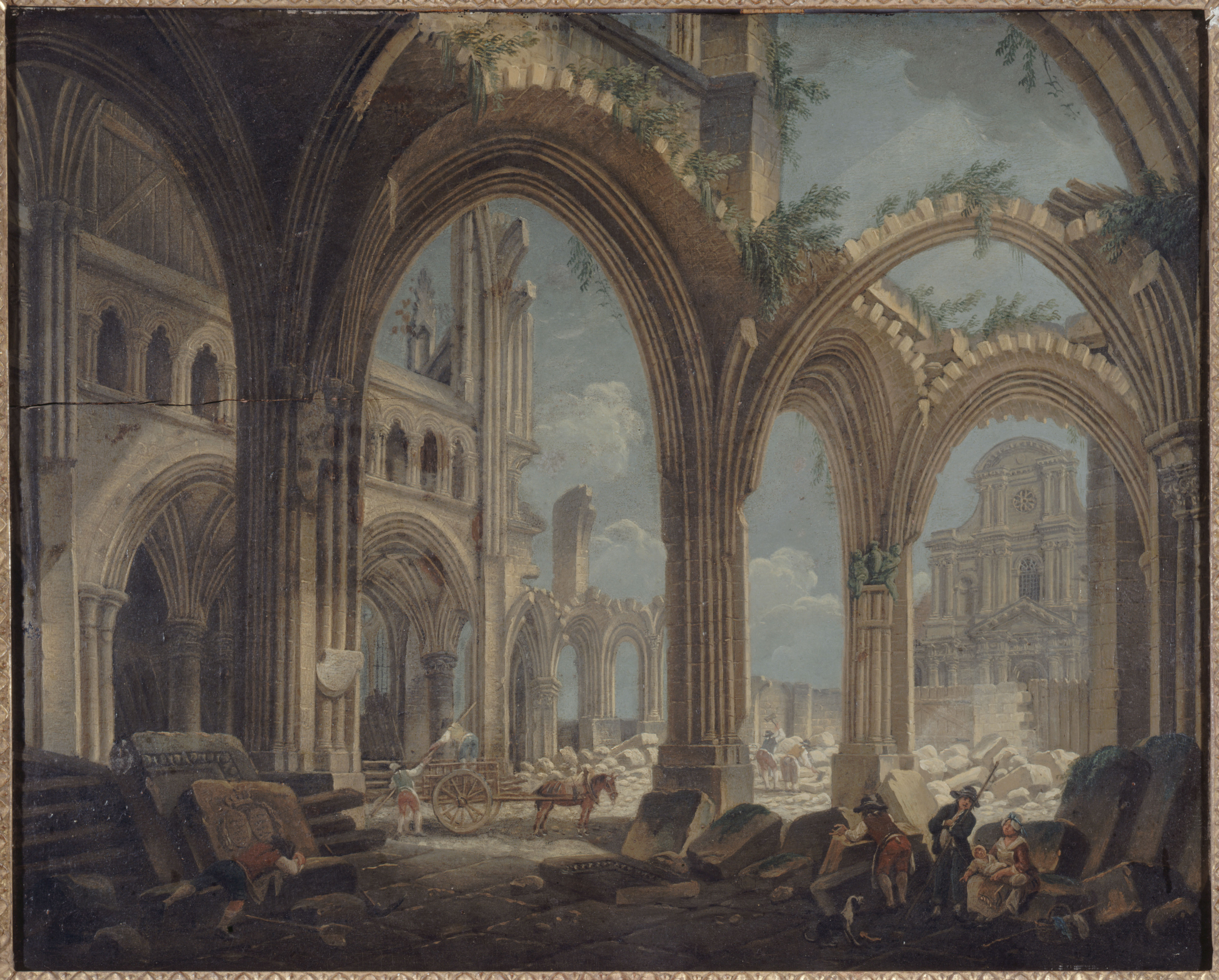 Pierre-Antoine Demachy, Démolition de l'église Saint-Jean-en-Grève, en 1800