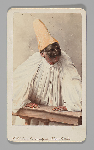 Unknown, [Studio Portrait: Man Wearing Carnival Mask, Venice]