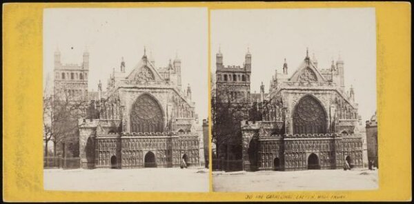Unknown, Exeter Cathedral, exterior view of the west front
