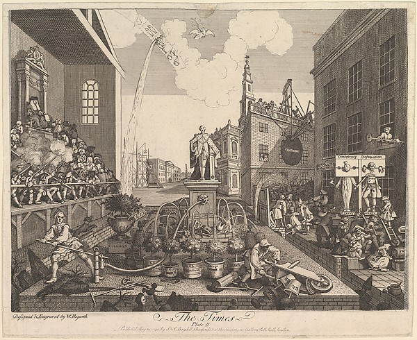 William Hogarth, The Times, Plate 2