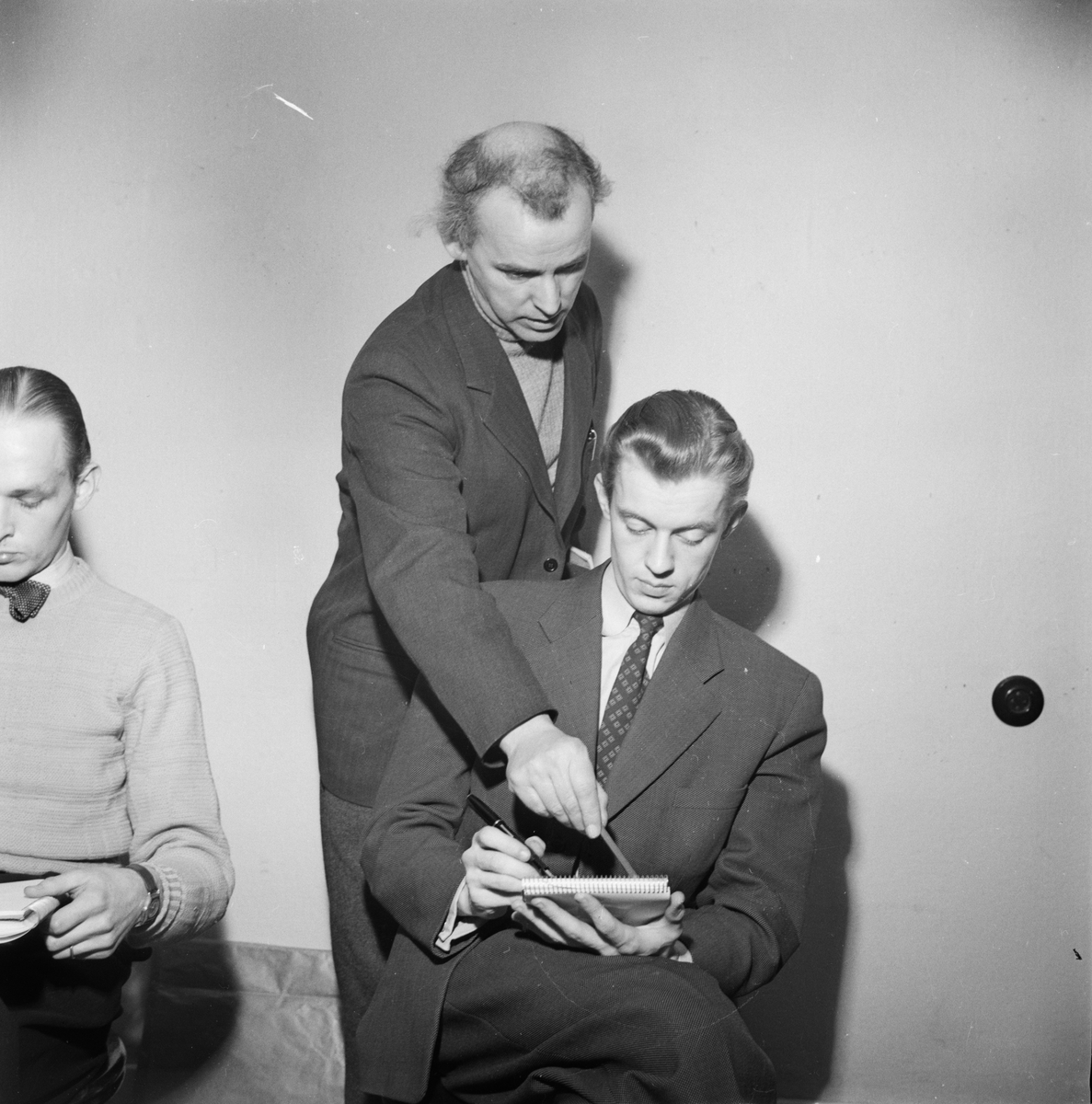 Uppsala-Bild, Teckningskurs, kroki, Uppsala 1949