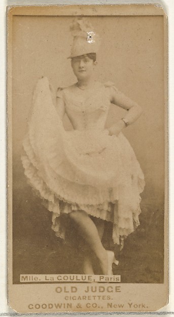 Goodwin & Company, Mlle. La Coulue, Paris, from the Actors and Actresses series (N171) for Old Judge Cigarettes