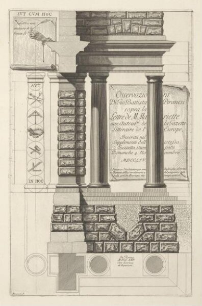 Giovanni Battista Piranesi, On the Grandeur and the Architecture of the Romans