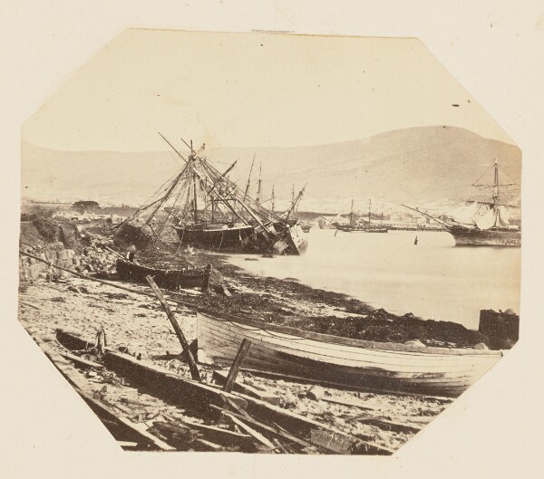 Unknown, [Beach View with Boats and Ships]