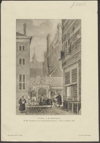 Reinier Vinkeles, View of the Église Wallonne, Amsterdam