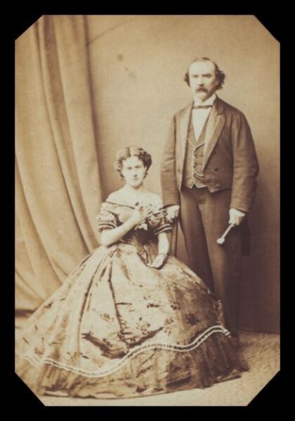 London Stereoscopic and Photographic Company, John Henry Anderson 'The Wizard of the North' (1814-1874) and his daughter Louie Anderson