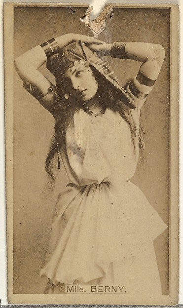 W. Duke, Sons & Co., Mlle. Berny, from the Actors and Actresses series (N145-8) issued by Duke Sons & Co. to promote Duke Cigarettes