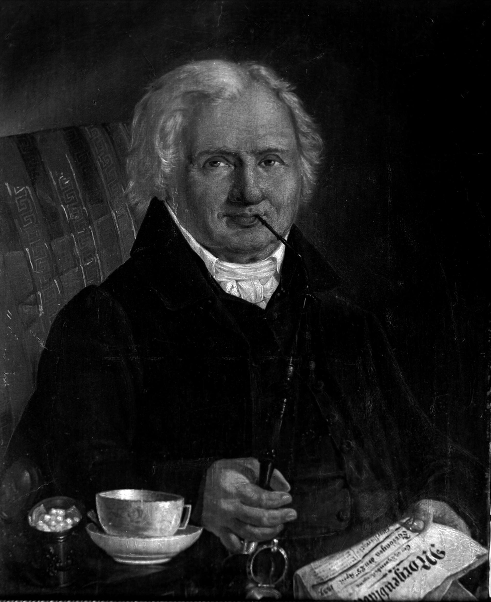 Gustav Borgen, Avfotografert maleri av Jonas Wessel (1766-1851) sorenskriver i Nedre Telemark.