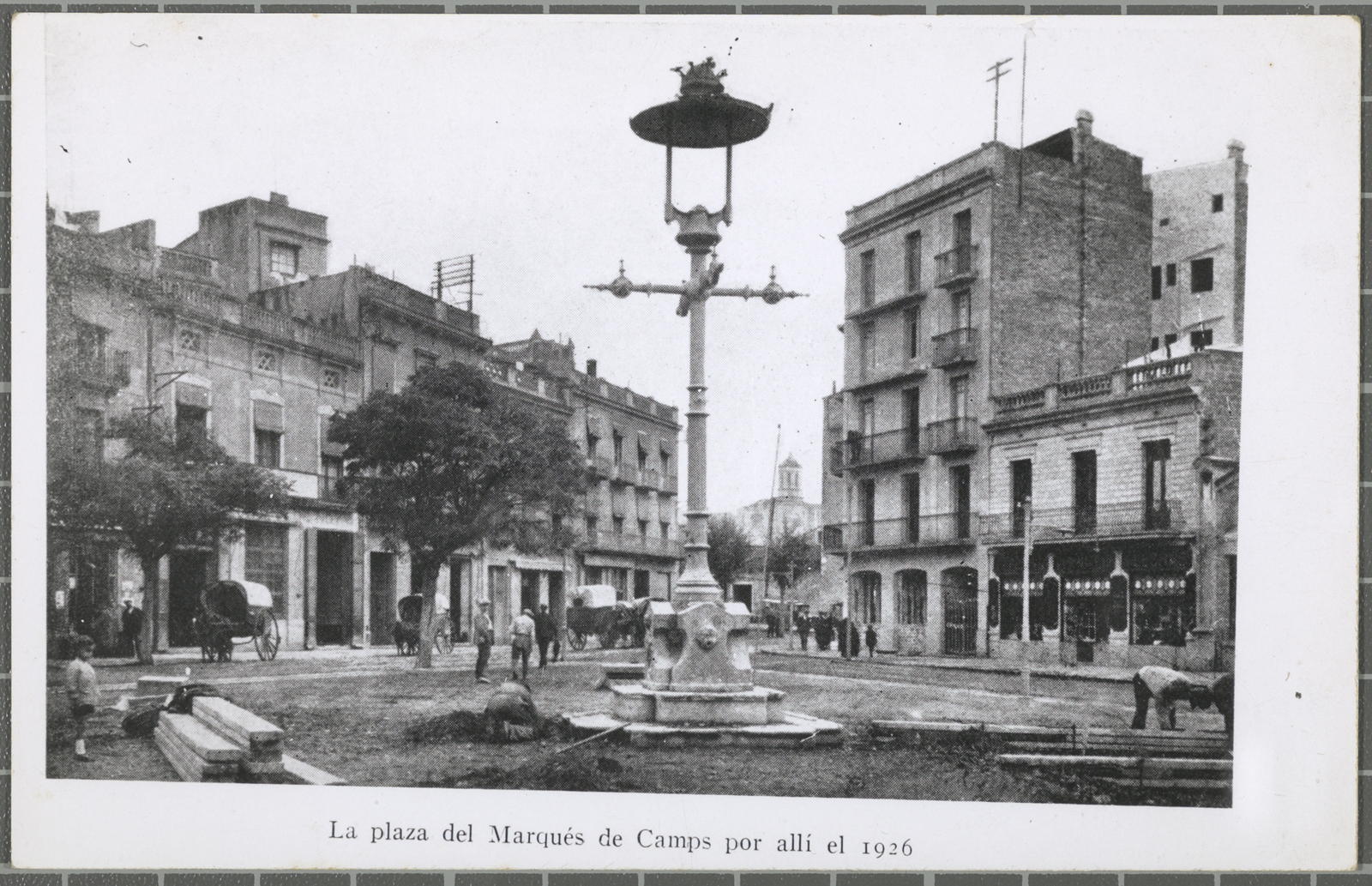 Desconegut, The square of the Maraqués de Campos fear there in 1926