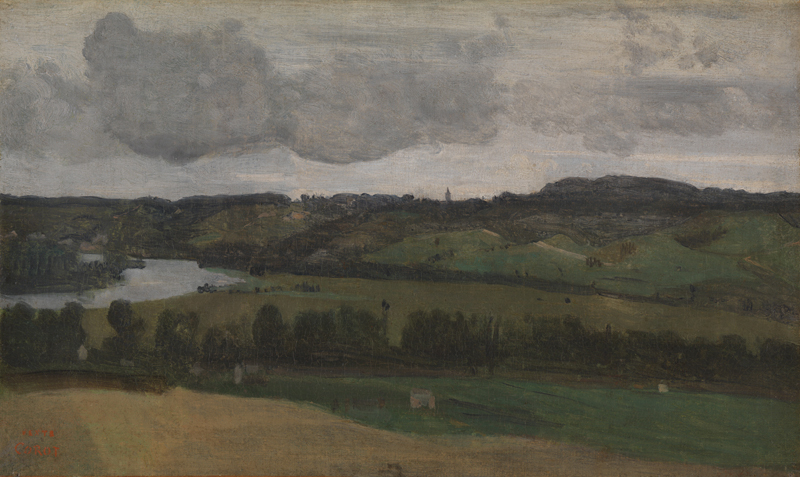 Jean-Baptiste Camille Corot, The Seine near Rouen