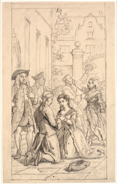 Wilhelm Marstrand, Slutningsscenen af Henrik og Pernille